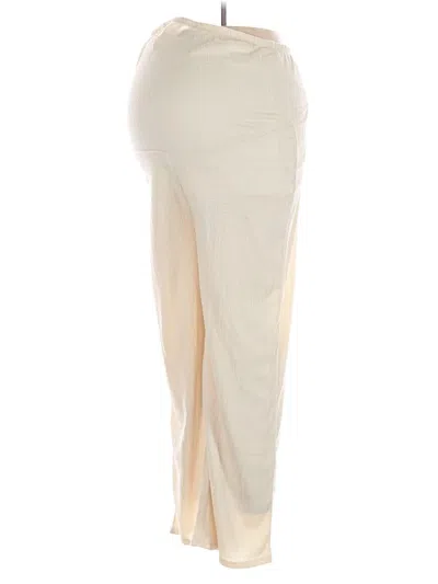 Pre-owned H&m Mama Khaki Pant In White