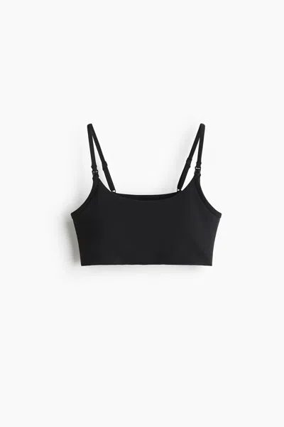 H&m Mama Medium Support Sports Nursing Bra In Black