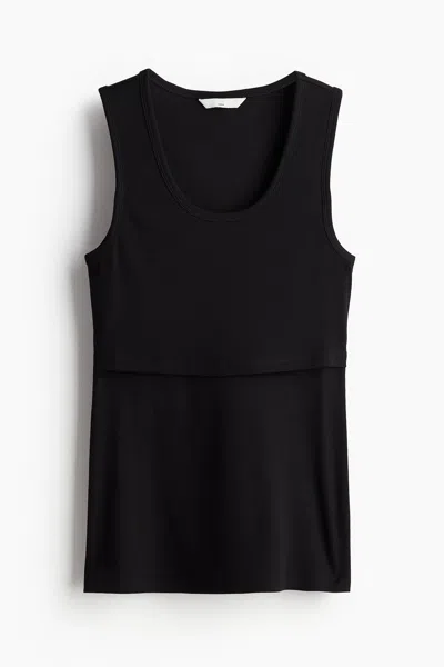H&m Mama Nursing Tank Top In Black
