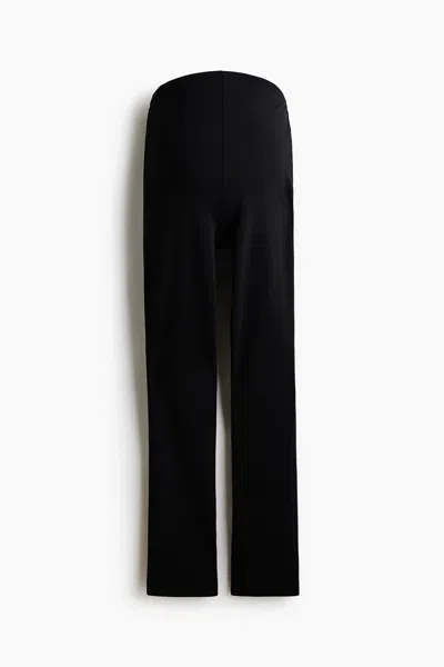 H&m Mama Ponte Pants In Black