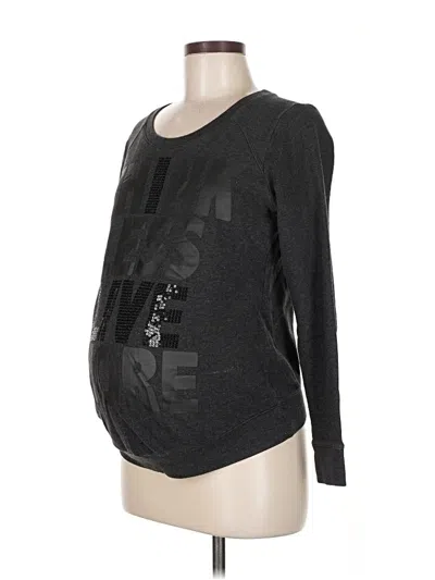 Pre-owned H&m Mama Pullover Sweater In Black