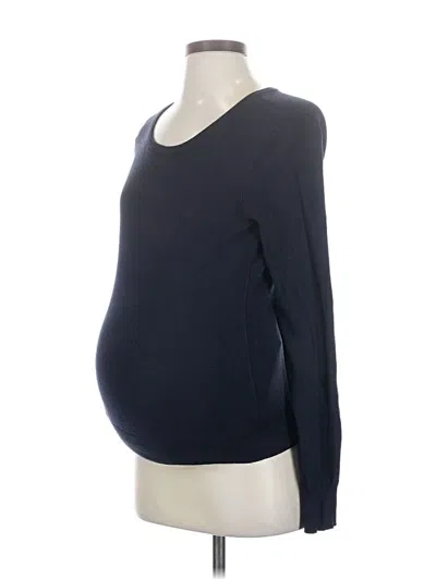 Pre-owned H&m Mama Pullover Sweater In Blue