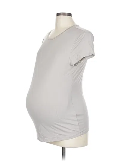 Pre-owned H&m Mama Short Sleeve T-shirt In Gray