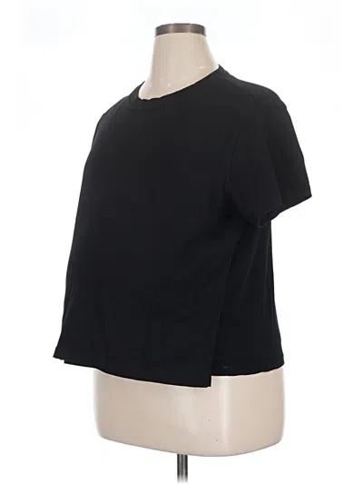Pre-owned H&m Mama Short Sleeve T-shirt In Black