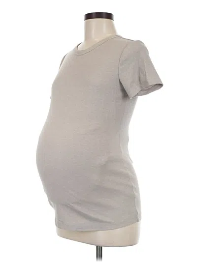 Pre-owned H&m Mama Short Sleeve T-shirt In Gray