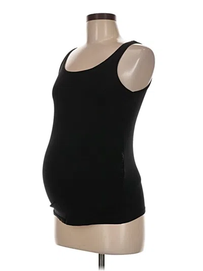 Pre-owned H&m Mama Sleeveless T-shirt In Black