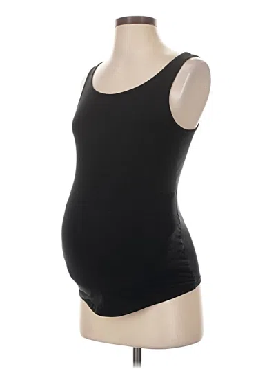 Pre-owned H&m Mama Sleeveless T-shirt In Black