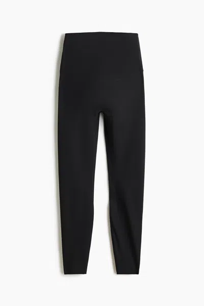 H&m Mama Sports Leggings With Softmove In Black