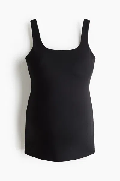 H&m Mama Sports Tank Top With Softmove In Black