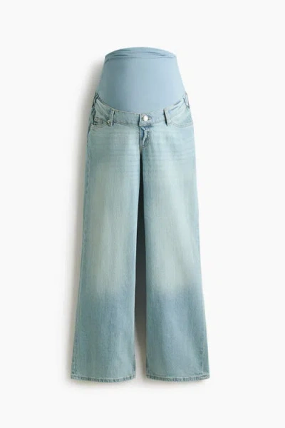 H&m Mama Straight Jeans In Blue