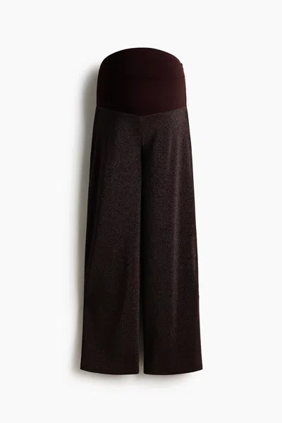 H&m Mama Straight Pants In Brown