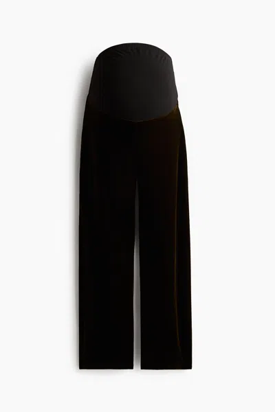 H&m Mama Straight Pants In Brown