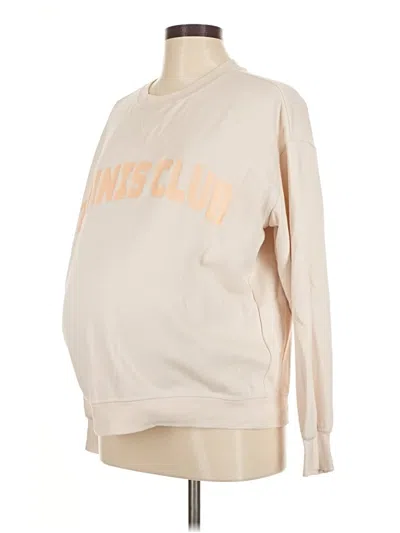 Pre-owned H&m Mama Sweatshirt In Tan