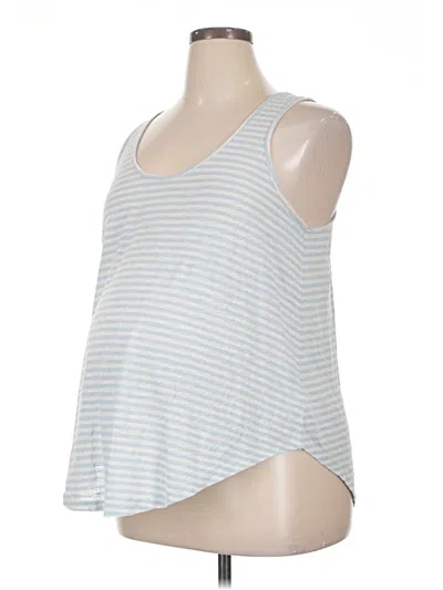 Pre-owned H&m Mama Tank Top Blue Halter Neckline Tops