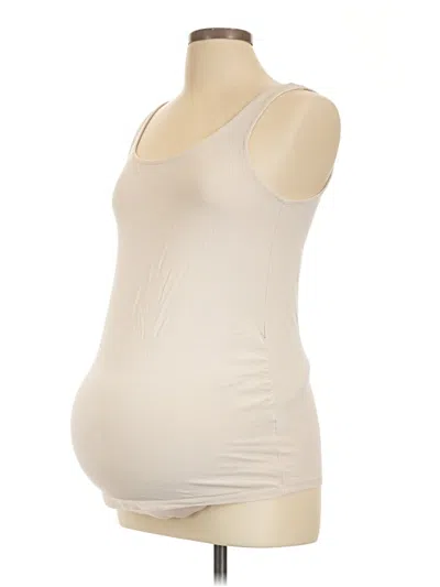 Pre-owned H&m Mama Tank Top Ivory Strapless Neckline Tops