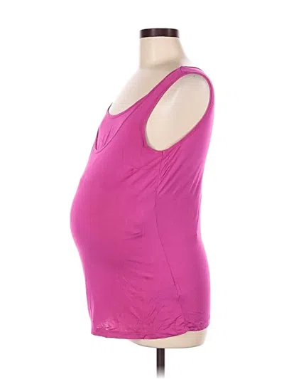 Pre-owned H&m Mama Tank Top Pink Strapless Neckline Tops