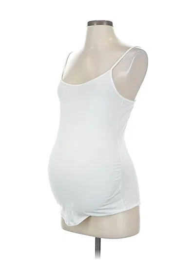 Pre-owned H&m Mama Tank Top White Strapless Neckline Tops