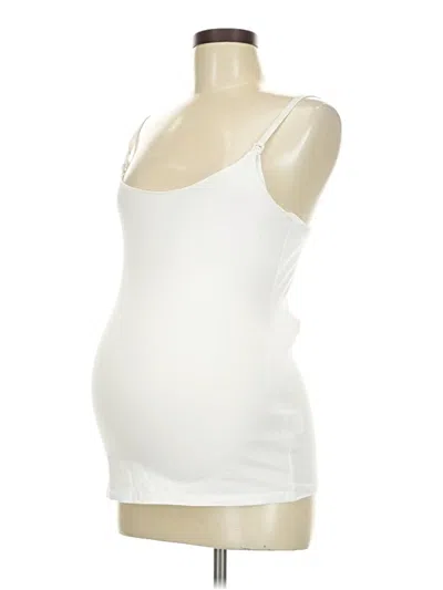 Pre-owned H&m Mama Tank Top White Strapless Neckline Tops