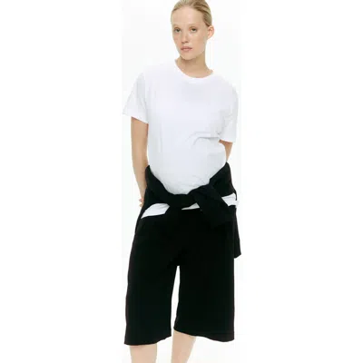 H&m Mama Wide Culottes In Black