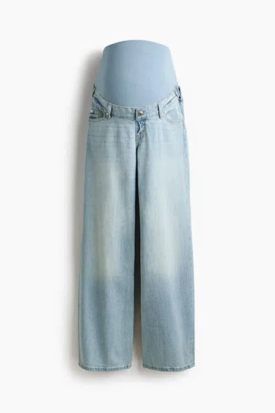 H&m Mama Straight Ankle Jeans In Multi