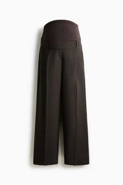 H&m Mama Wide Tailored Trousers In Multi