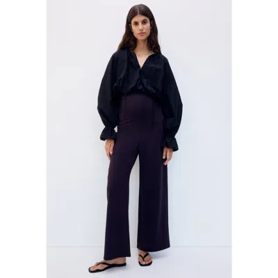 H&m Mama Wide Trousers In Blue