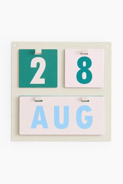 H&m Manual Wall Calendar In Multi