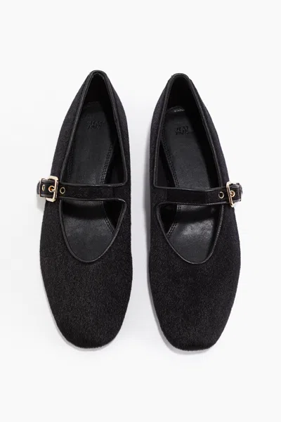 H&m Mary Jane Flats In Animal Print