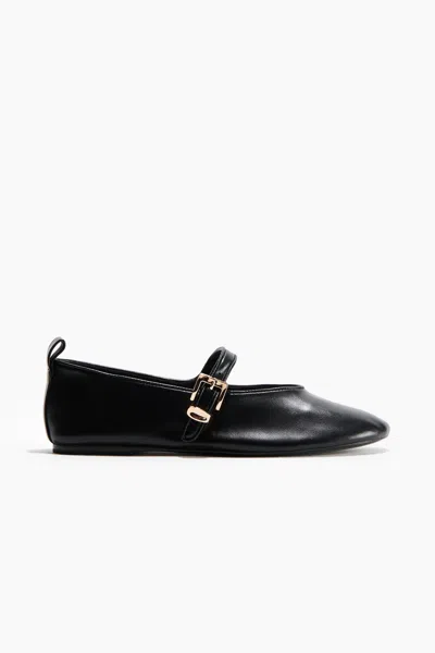 H&m Mary Jane Flats In Black