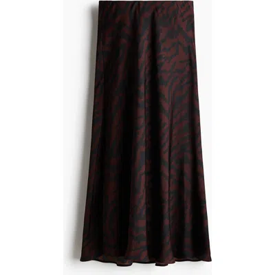 H&m Maxi Slip Skirt In Multi