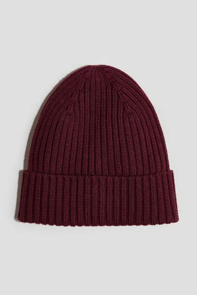 H&m Babies' Merino Wool Beanie In Red