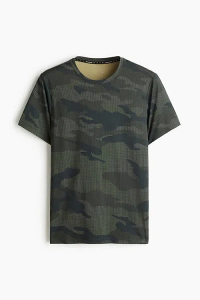 H&m Mesh Sports T-shirt With Drymove In Multi