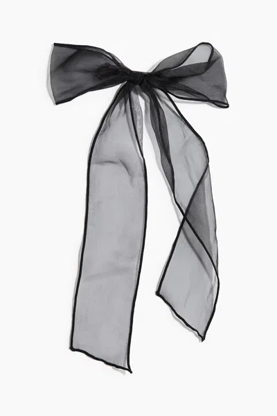 H&m Mesh-bow Hair Clip In Black
