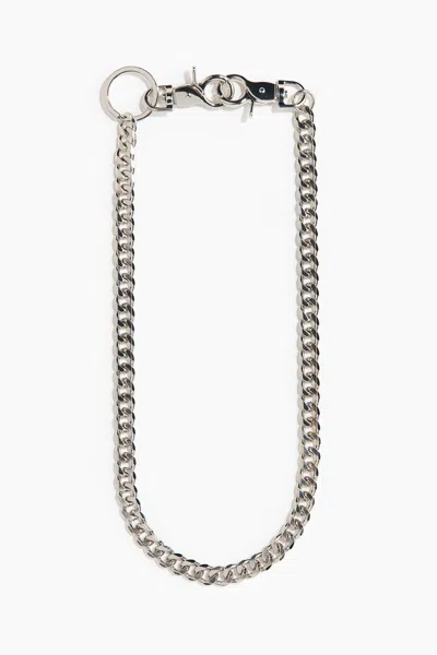 H&m Metal Keychain In Silver-colored
