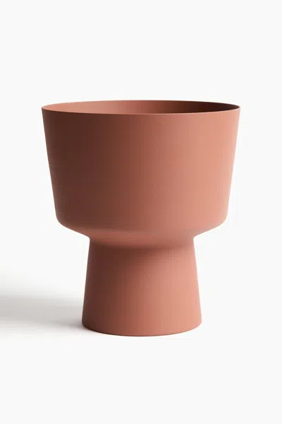 H&m Metal Plant Pot In Pink