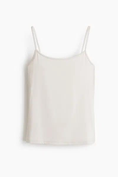 H&m Microfiber Camisole Top In White