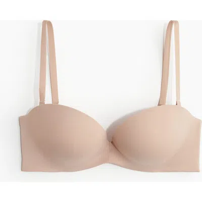 H&m Microfibre Super Push-up Balconette Bra In Multi