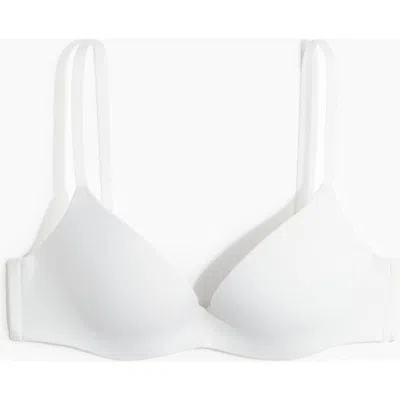 H&m Microfibre Super Push-up Bra In White
