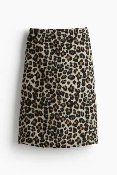 H&m Midi Skirt In Multi