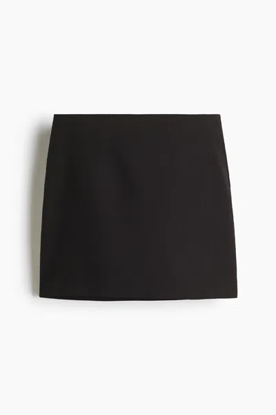 H&m Mini Skirt In Black