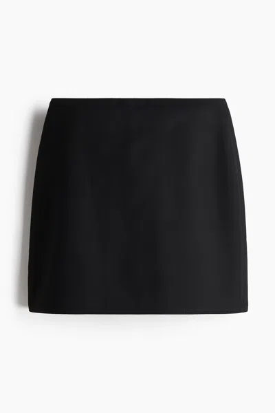 H&m Mini Skirt In Black