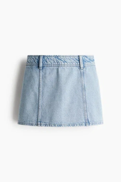 H&m Mini Skirt In Blue