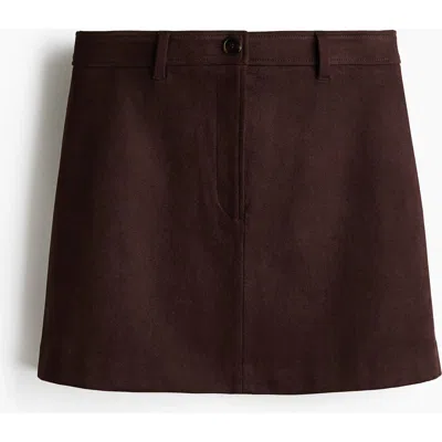 H&m Mini Skirt In Brown
