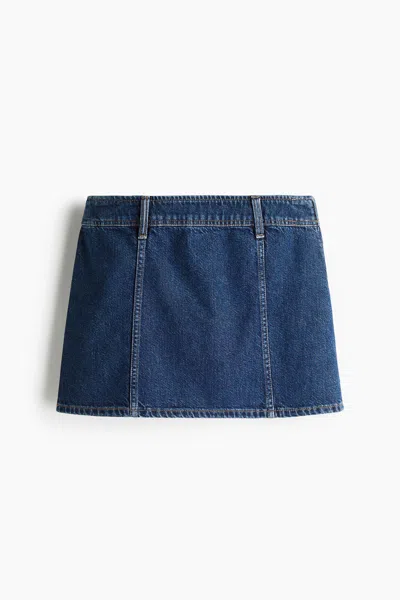 H&m Mini Skirt In Blue
