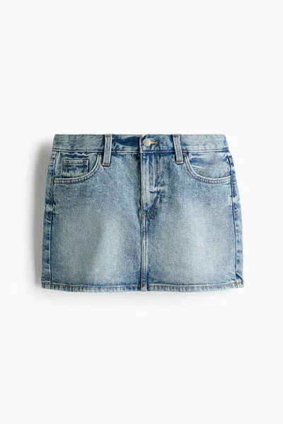 H&m Mini Skirt In Blue