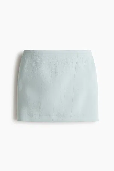 H&m Mini Skirt In Blue