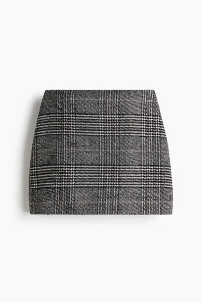H&m Mini Skirt In Gray