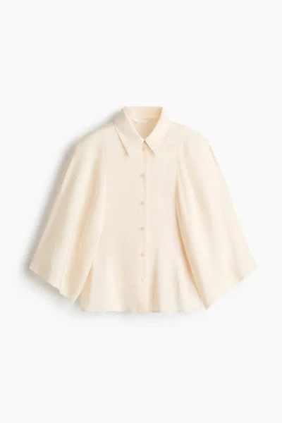 H&m Modal-blend Shirt In White