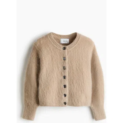 H&m Mohair-blend Cardigan In Brown