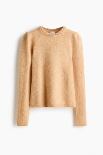 H&m Mohair-blend Sweater In Yellow